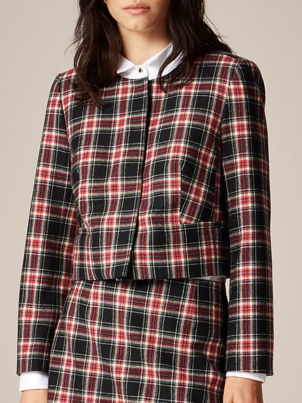 NWT J. Crew Bridgette lady JACKET - Stewart tartan - SZ 14 (FULL SET AVAIL)